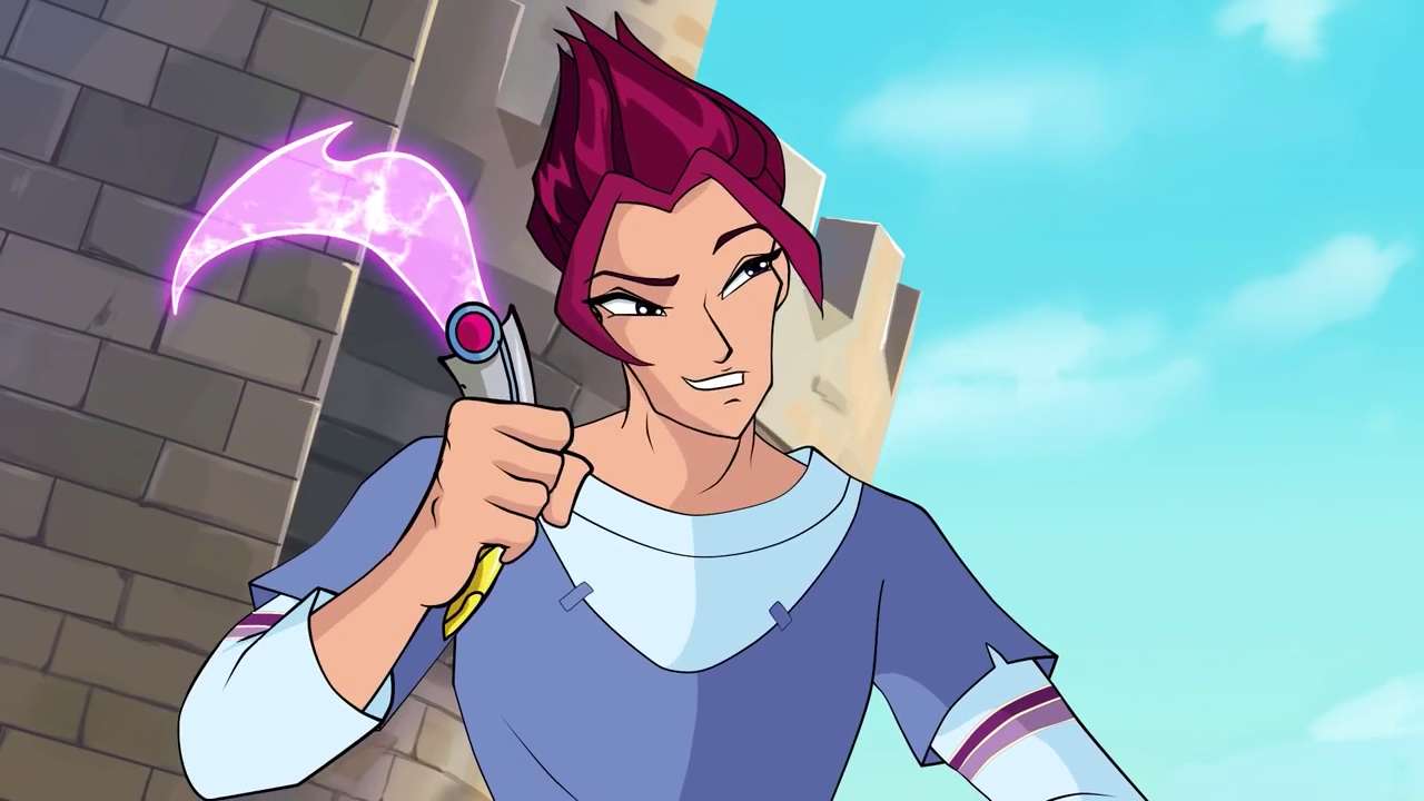A fun character from Winx Club Riven online puzzle