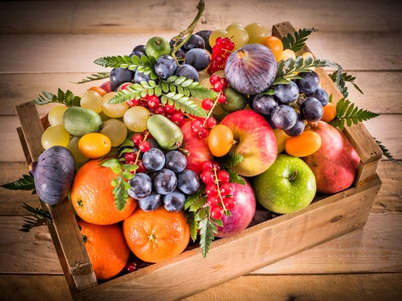 Cesta de frutas de otoño rompecabezas en línea