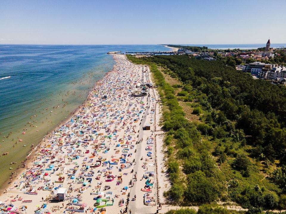 Плаж в Władysławowo. онлайн пъзел