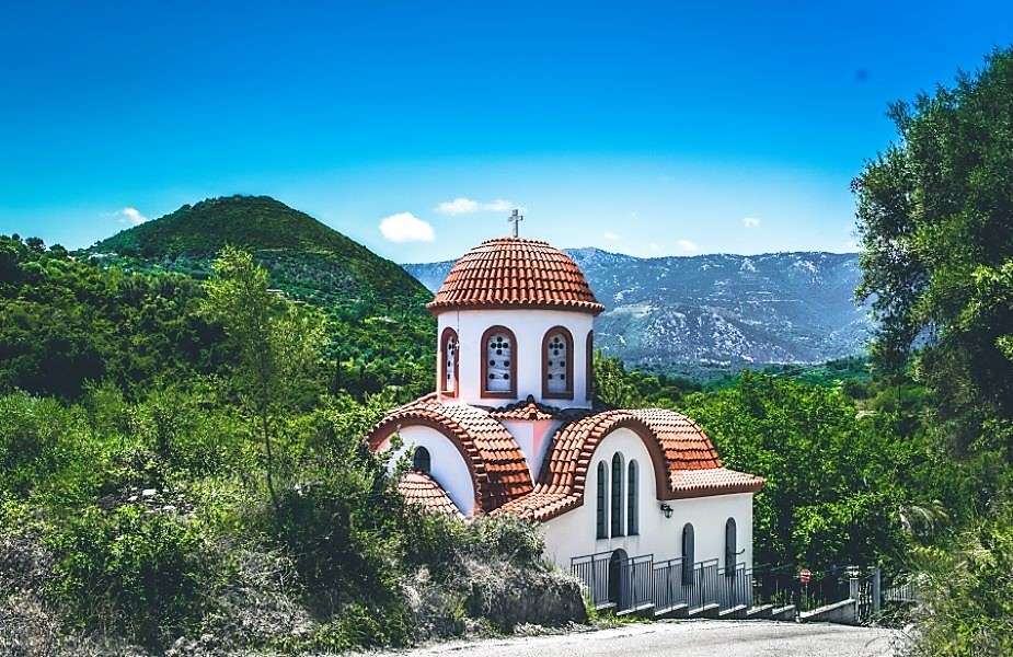 Euboea řecký ostrov online puzzle