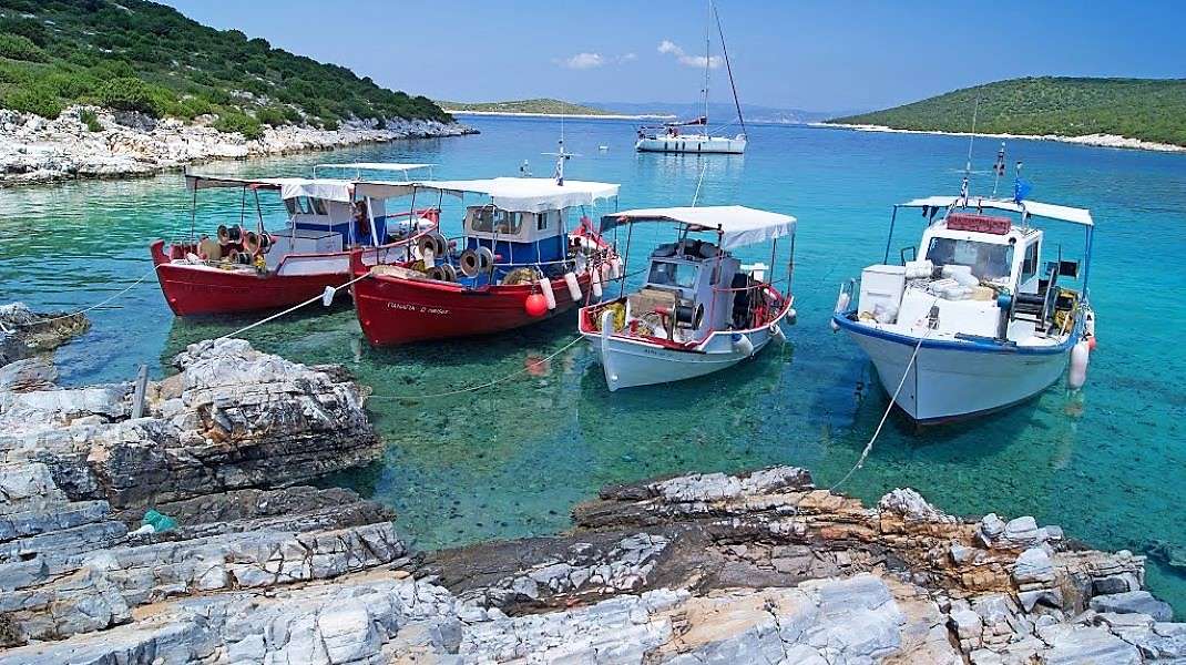 Alonissos Griechische Insel Skantzoura Bay Online-Puzzle