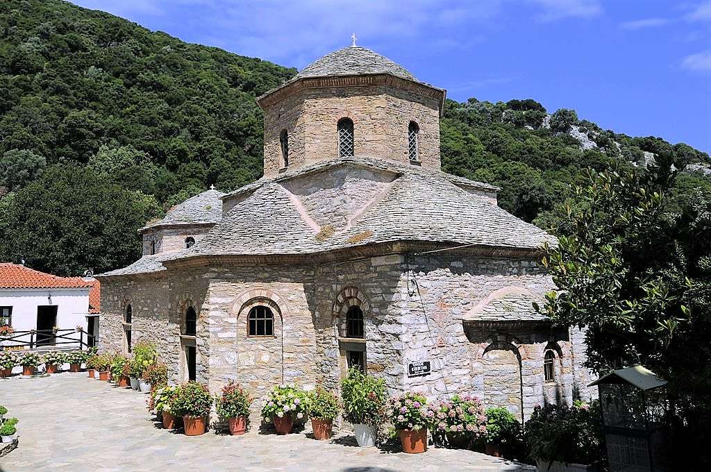 Skiathos Greek Island-klooster legpuzzel online