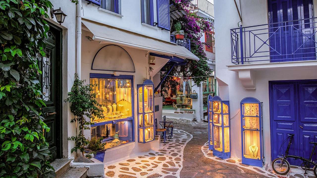 Skiathos řecký ostrov online puzzle