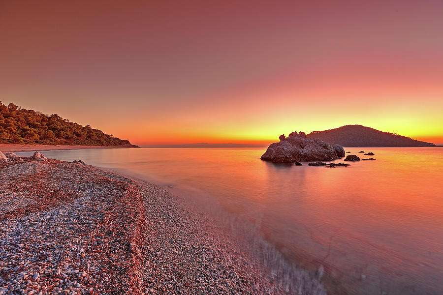 Skopelos Řecká ostrov Milia Beach skládačky online