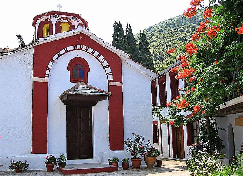 Skopelos Greacă Insula Varvara Manastirea puzzle online