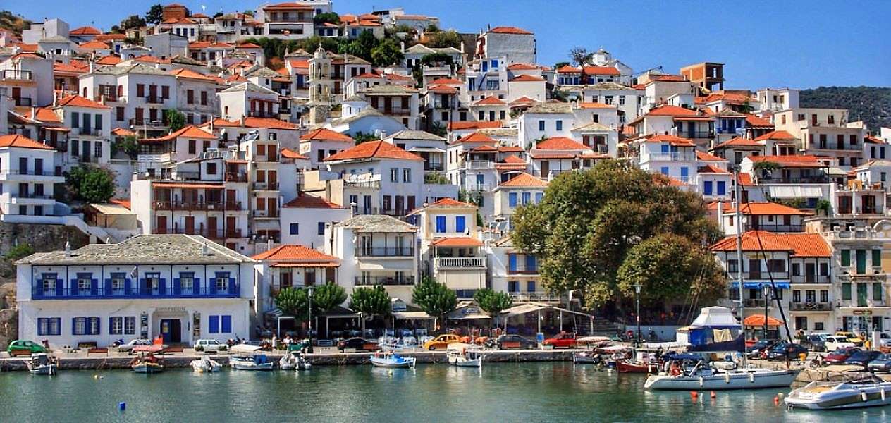 Σκόπελος Ελληνικό νησί παζλ online