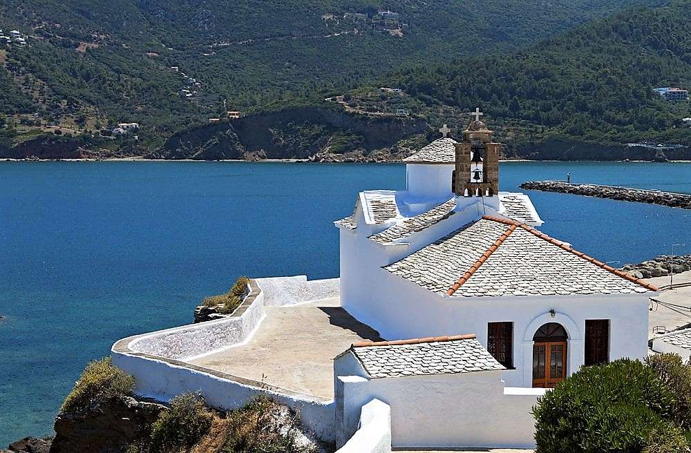 Skopelos Greek Island. quebra-cabeças online