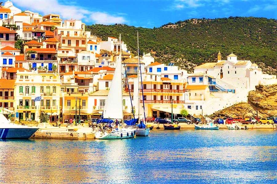 Σκόπελος Ελληνικό νησί online παζλ