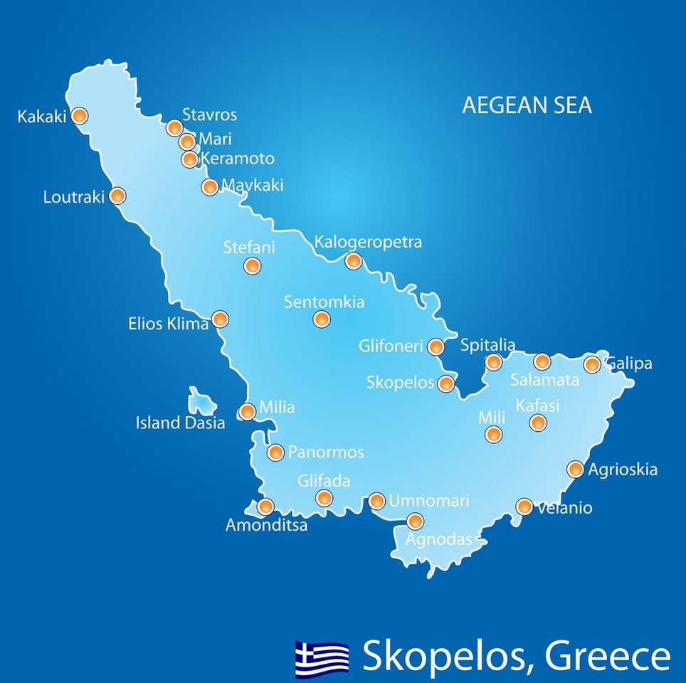 Skopelos Greek island online puzzle