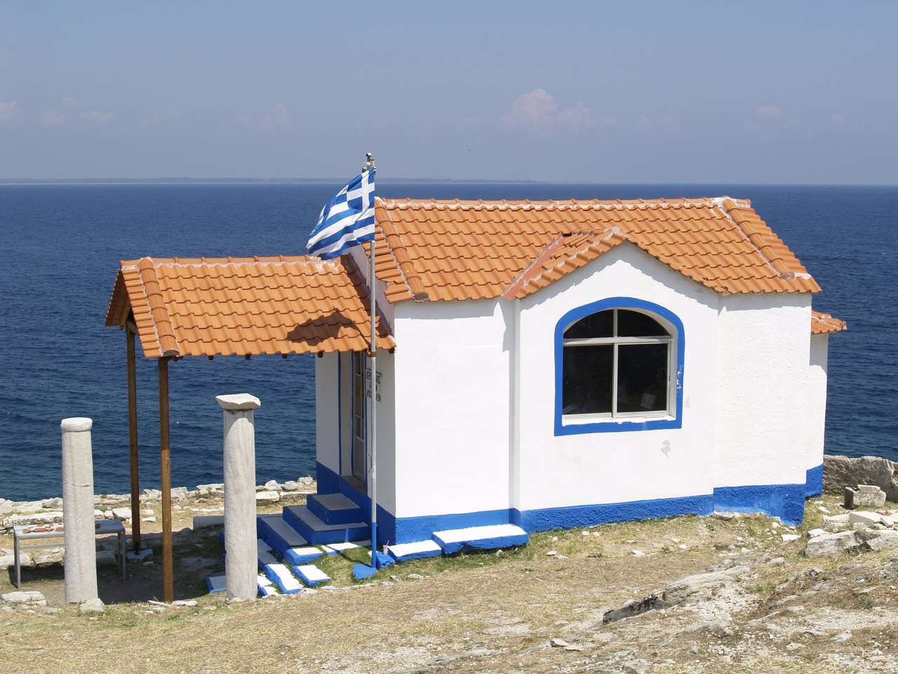 Thasos Grekiska ön Pussel online