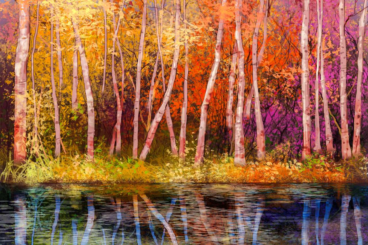 autumn trees jigsaw puzzle online