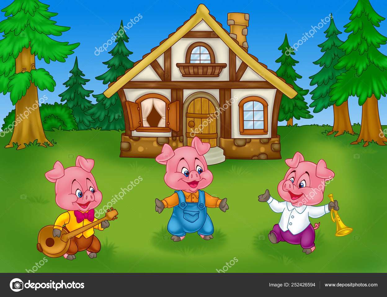 De 3 varkens online puzzel