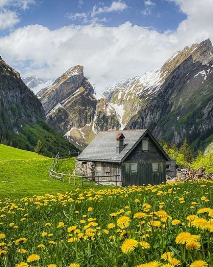 Zöld Svájc. kirakós online