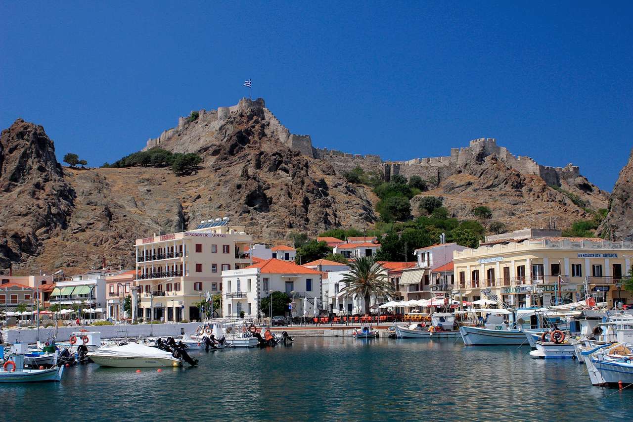 Limnos Greek island Myrina online puzzle