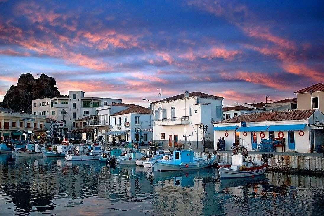 Limnos Greek Island Myrina legpuzzel online