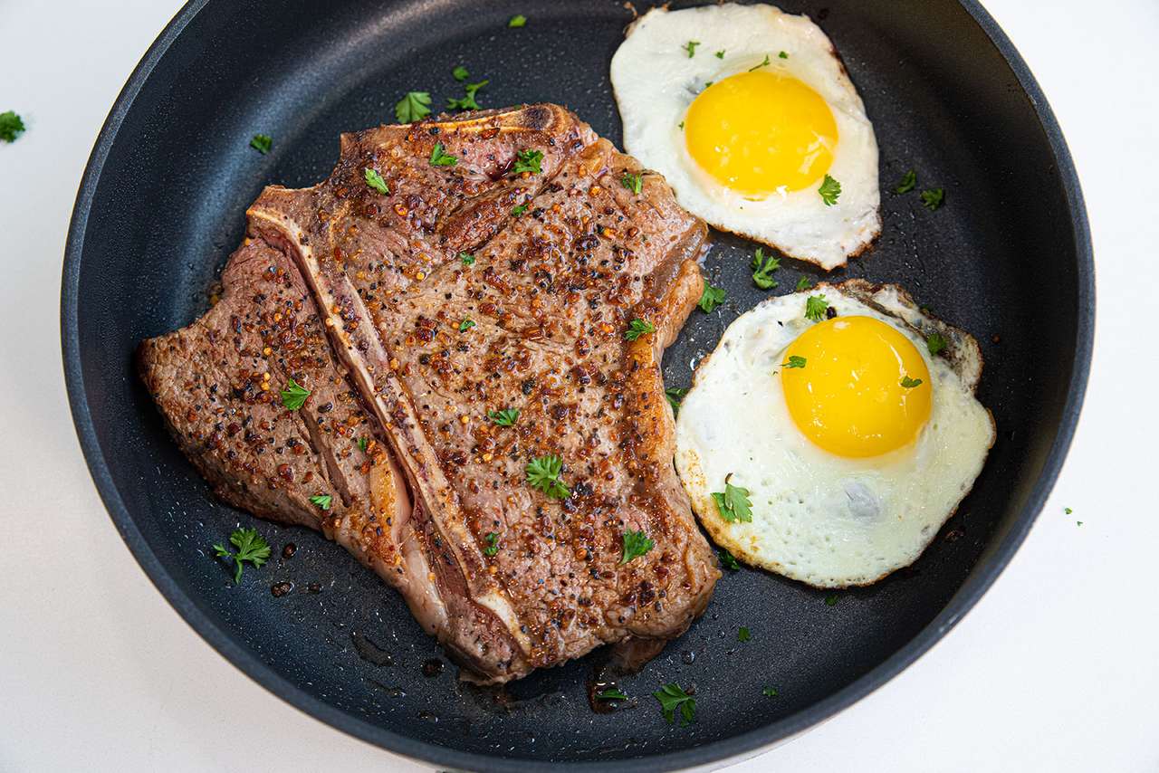 Steak a vejce skládačky online