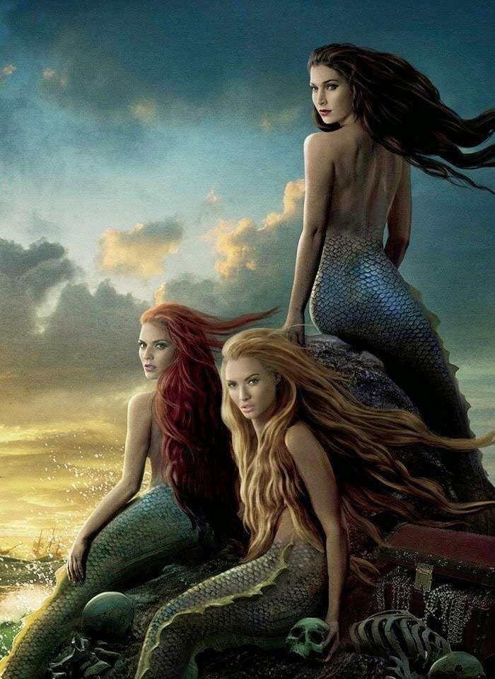 Trio of mermaids .......... jigsaw puzzle online