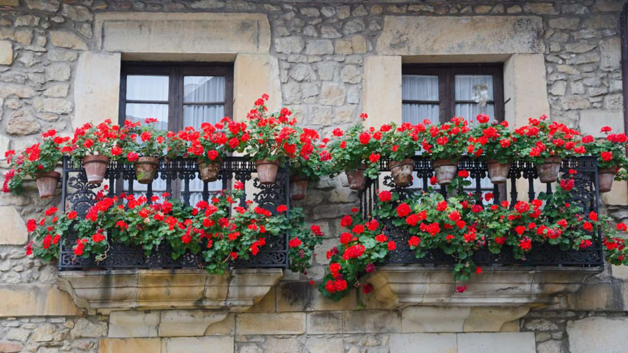 Балкони в цветя онлайн пъзел