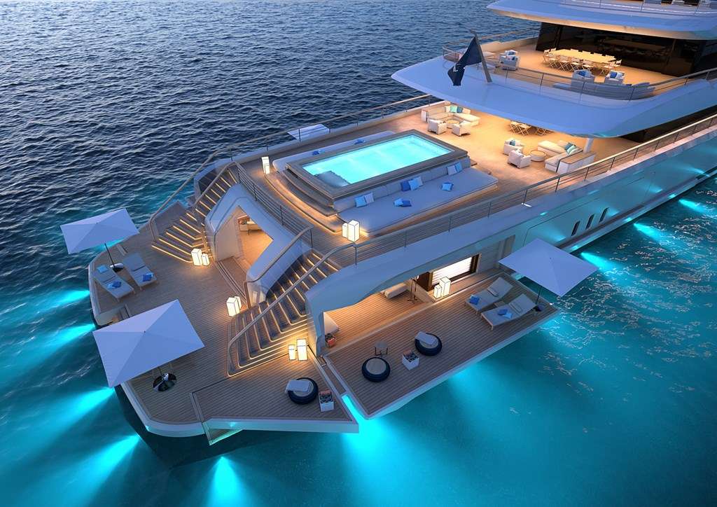 Uno yacht a motore di lusso puzzle online