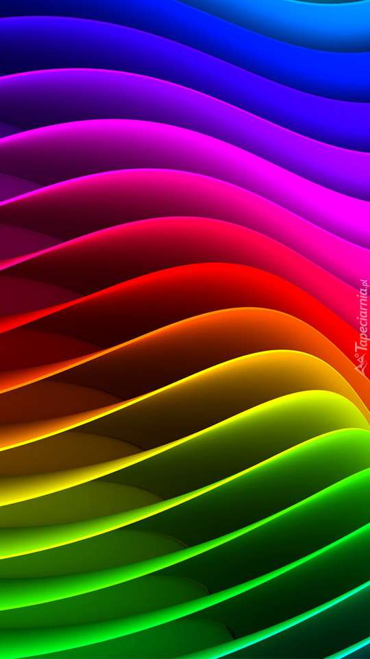 Графични - размахващи цветове онлайн пъзел