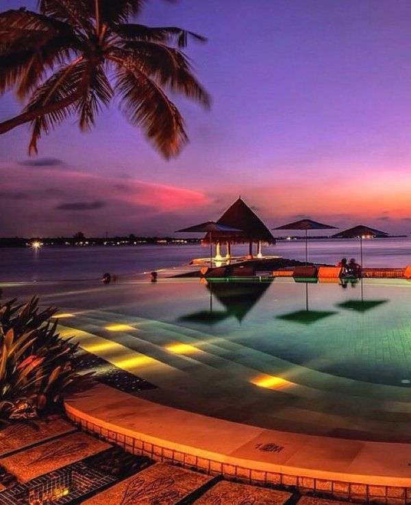 Sunset - Maldives puzzle en ligne
