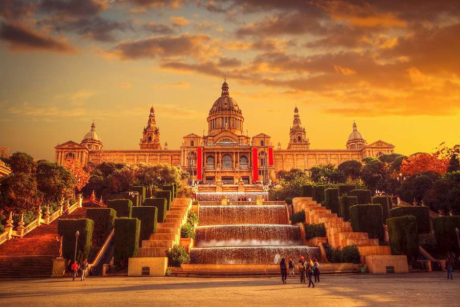 Muzeum umění v Barceloně, Španělsko online puzzle