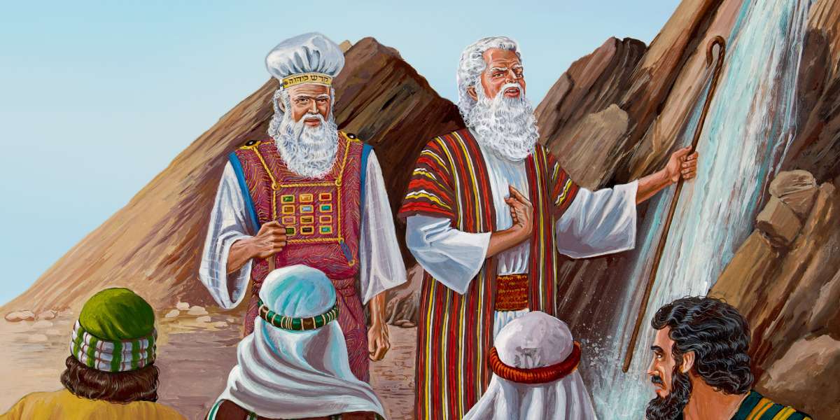 Mózes és a szikla kirakós játék