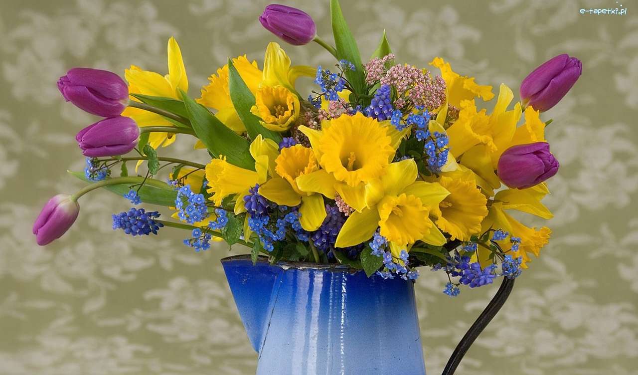 Jarní kytice skládačky online