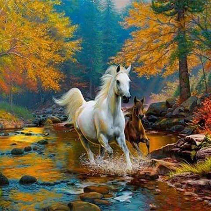 Horses in gallop jigsaw puzzle online