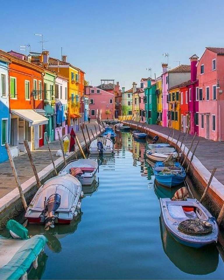Färgglada Italien. Pussel online