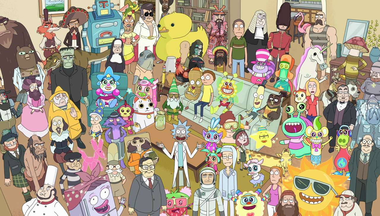 Rick and Morty Online-Puzzle