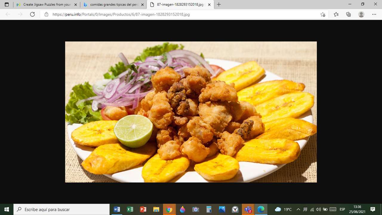 comidas tipicas del Perú online puzzel