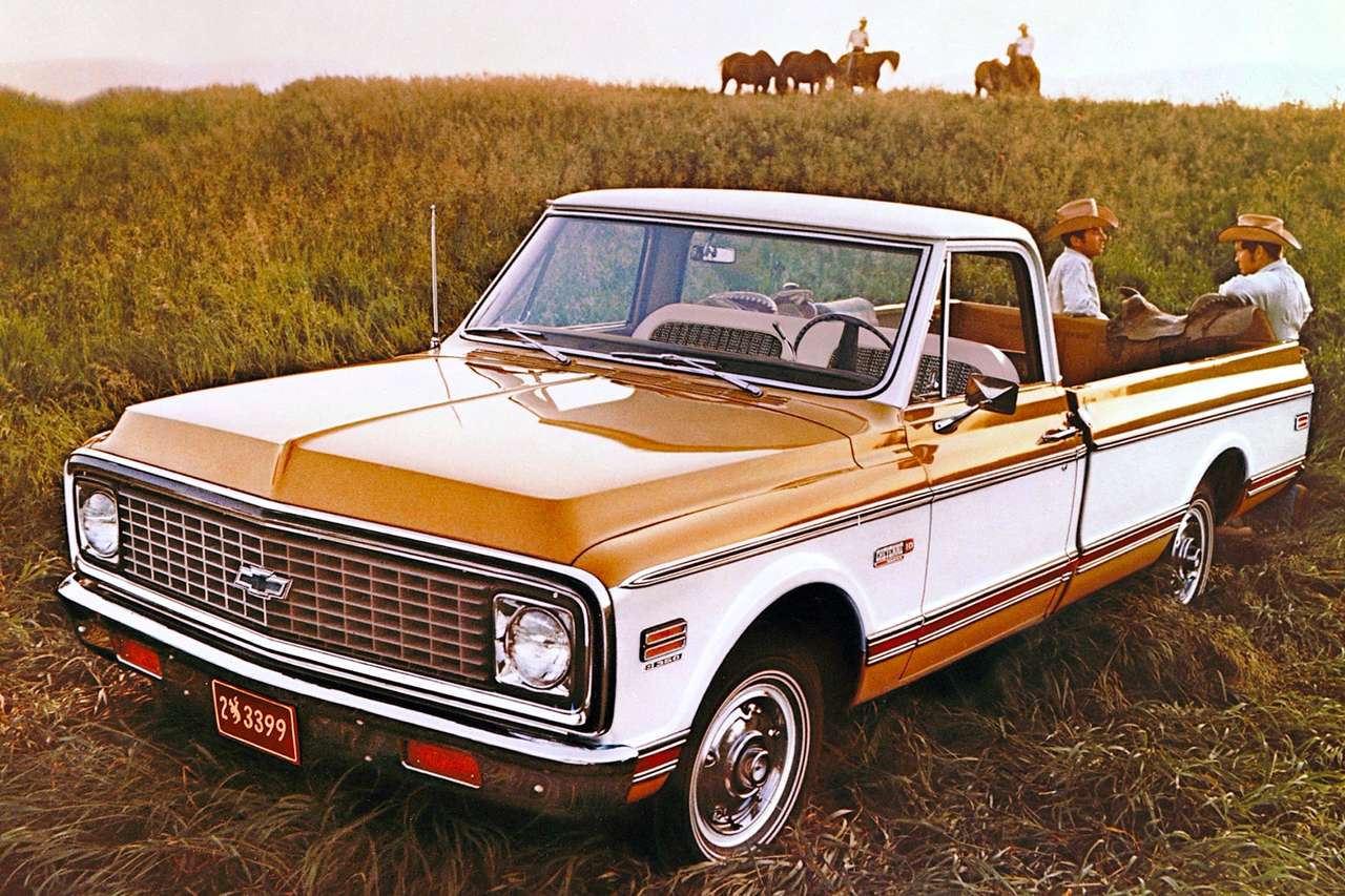 Пікап Chevrolet Cheyenne 1971 року випуску онлайн пазл