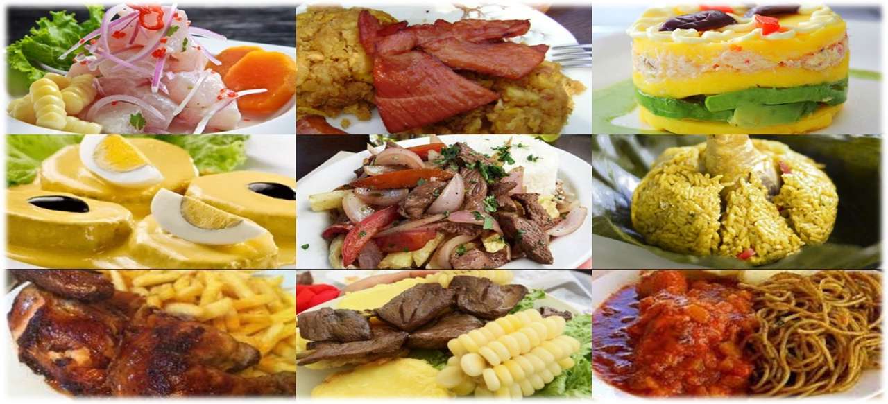 comida peruana. онлайн пъзел