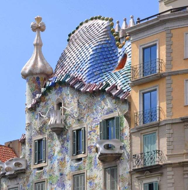 Spanien-Casa Batllo-Wohngebäude Online-Puzzle
