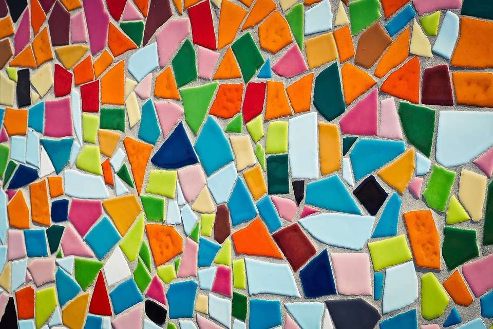 барвиста мозаїка пазл онлайн