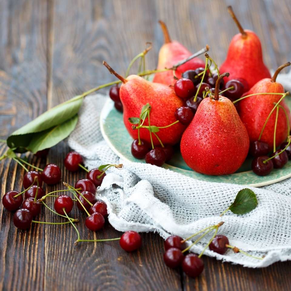 Pears and cherries jigsaw puzzle online