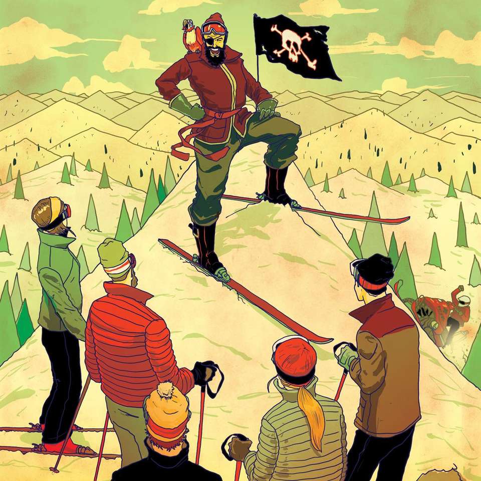 Πειρατής σκι online παζλ