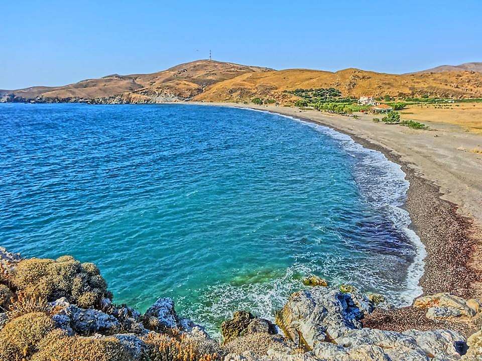 Sigri op Lesbos Greek Island online puzzel