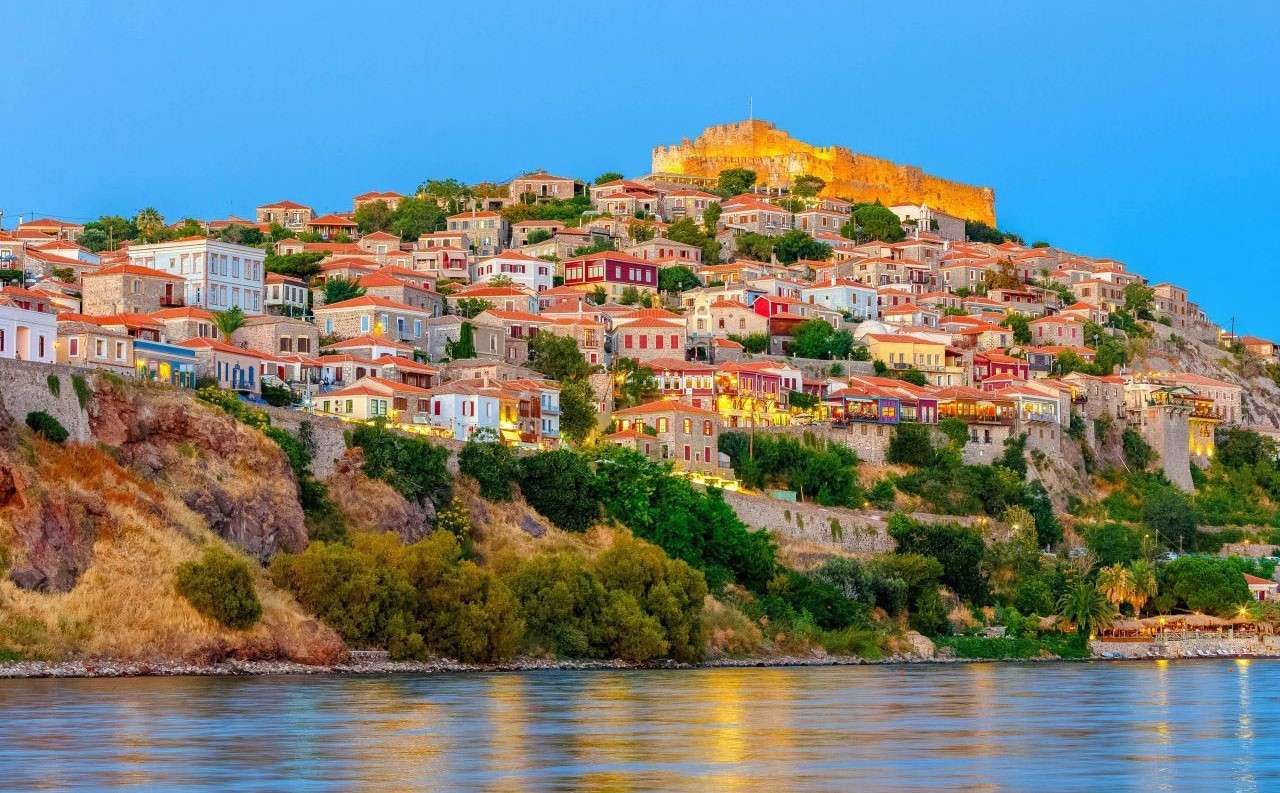 Isla griega de Molivos Lesbos rompecabezas en línea