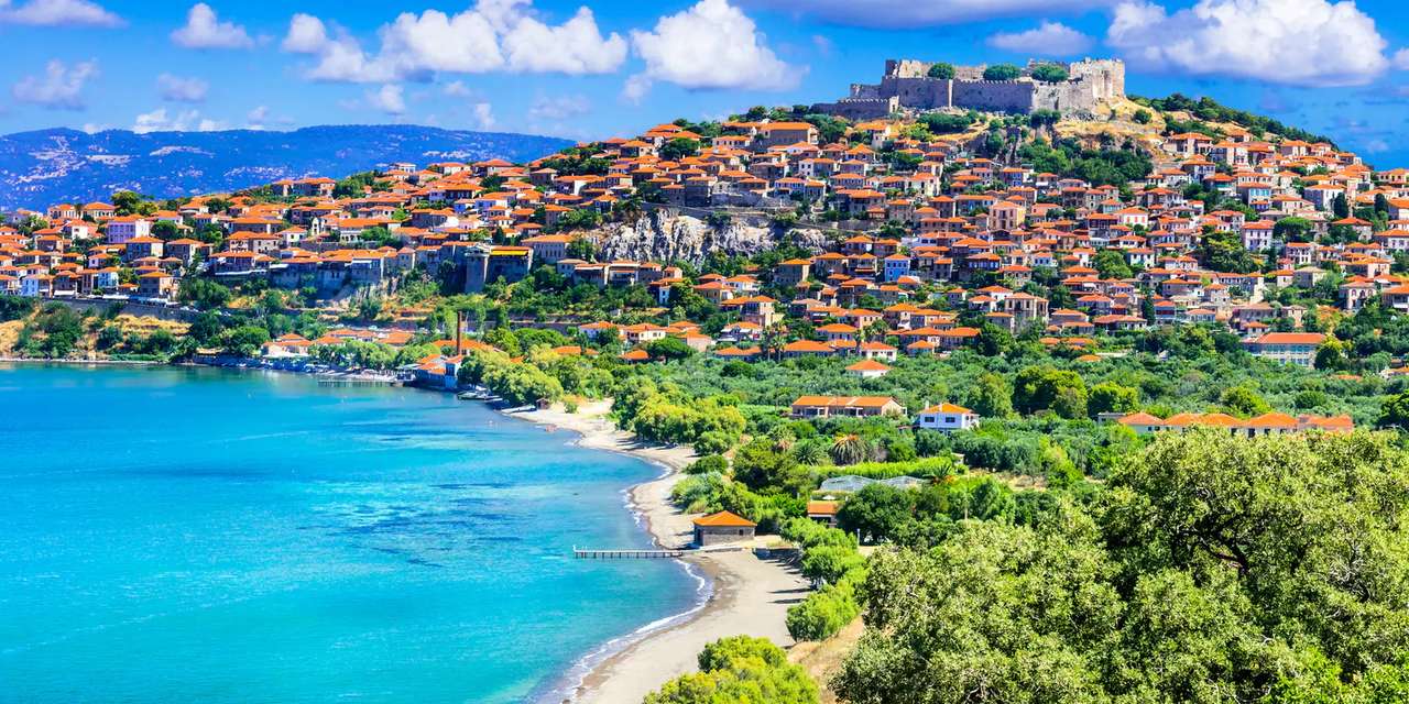 Моливос Лесбос гръцки остров онлайн пъзел