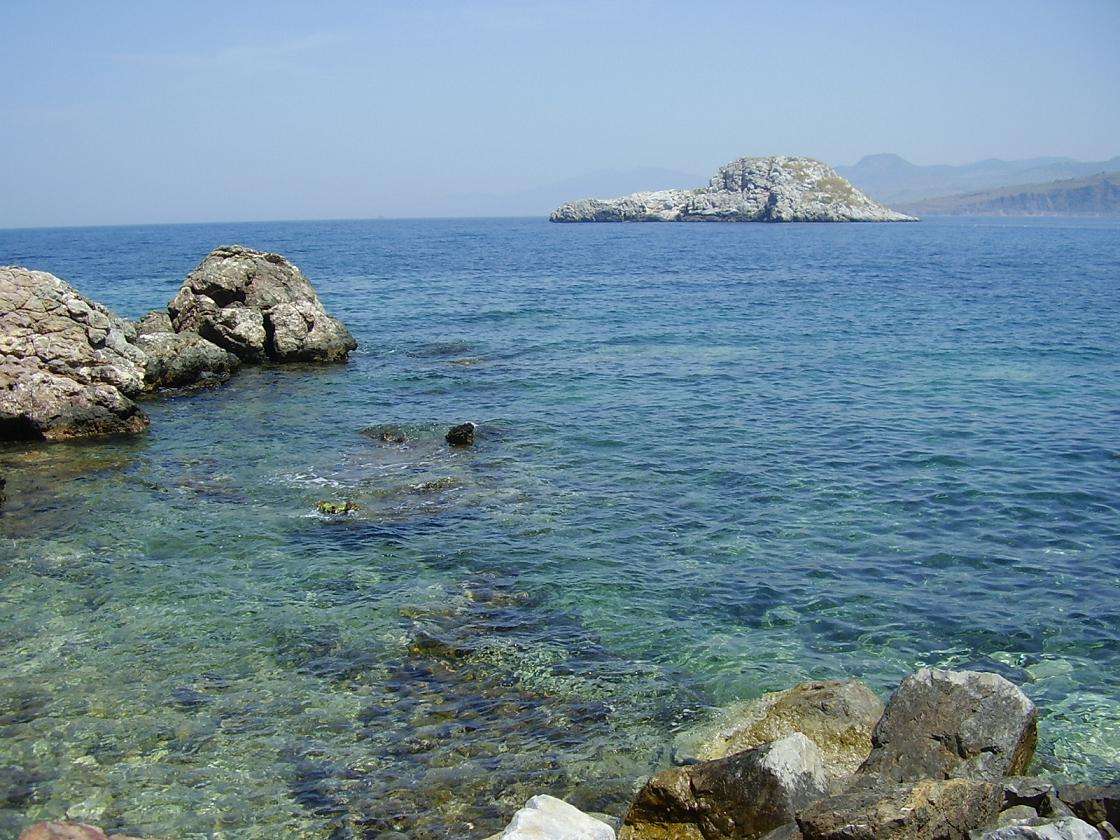 Gavathas på Lesbos grekiska ön pussel på nätet