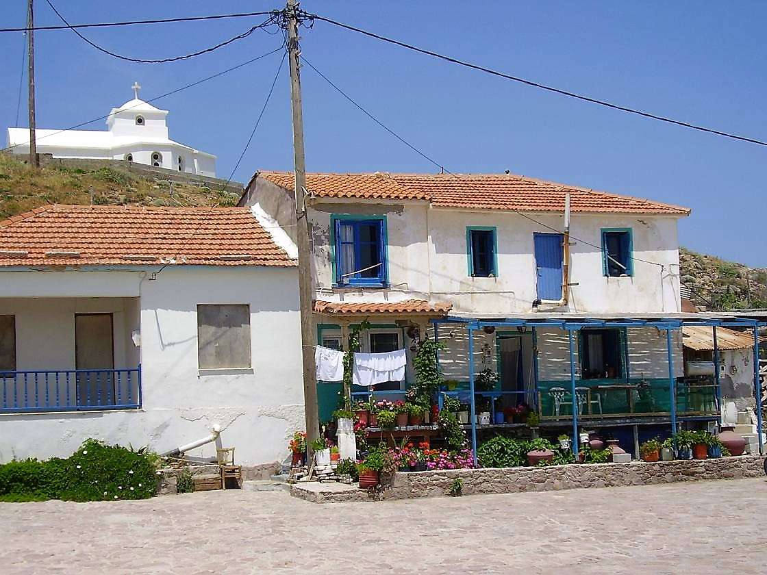 Гаватас на греческом острове Лесбос пазл онлайн