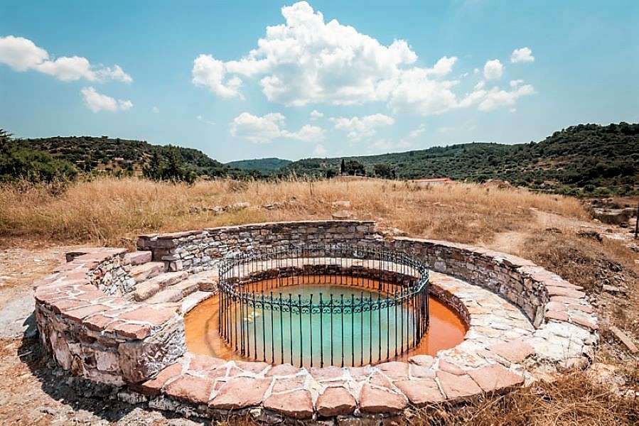 Lesbos Springs thermiques île grecque puzzle en ligne