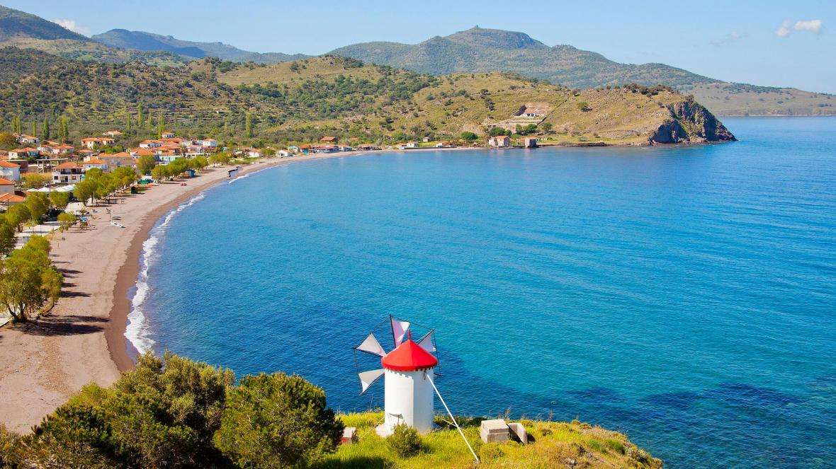 Lesbos Greek island online puzzle