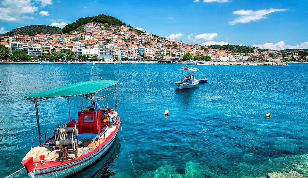 Греческий остров Лесбос пазл онлайн
