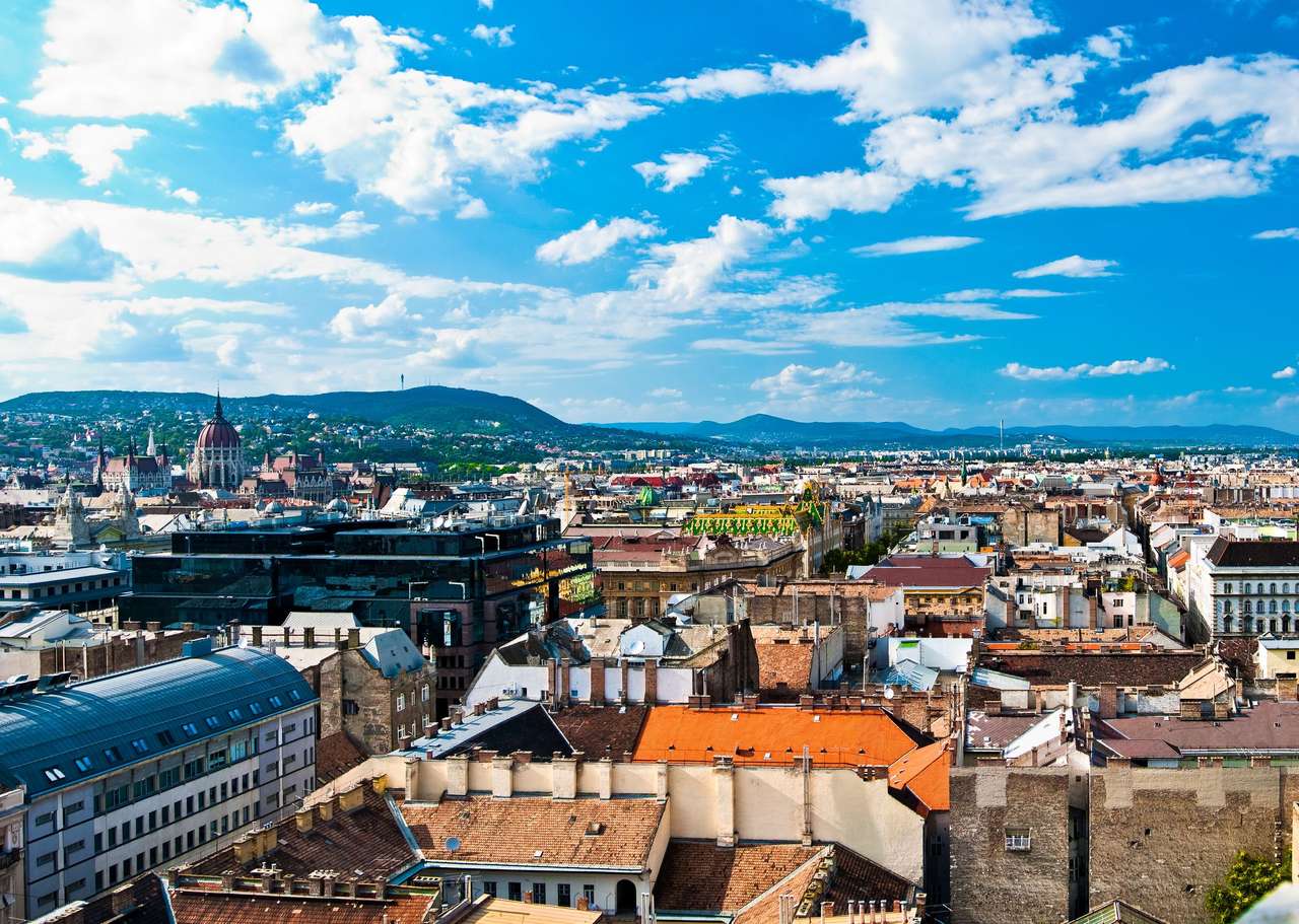 En panorama över Budapest pussel på nätet