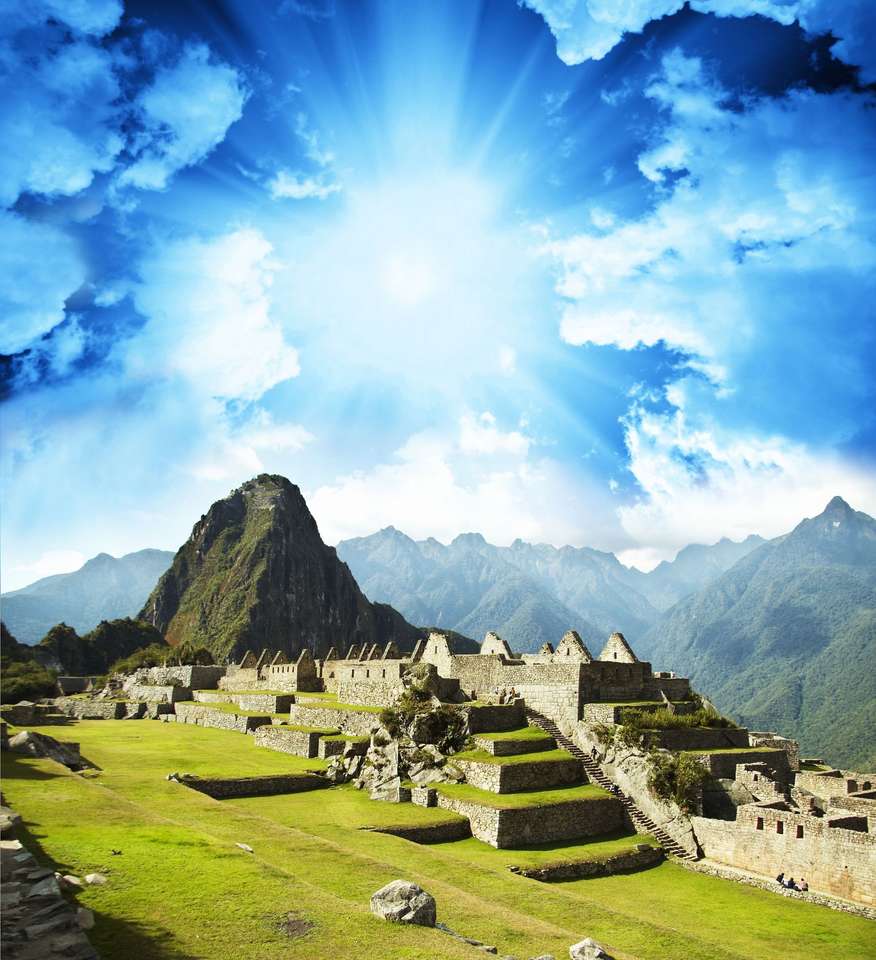 Machu-Picchu, Peru pussel på nätet