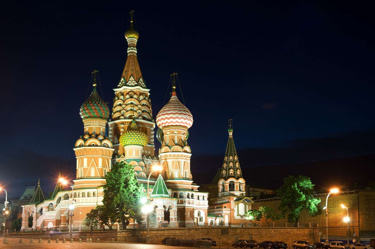 Ο καθεδρικός ναός του Αγίου Βασιλείου, Μόσχα online παζλ