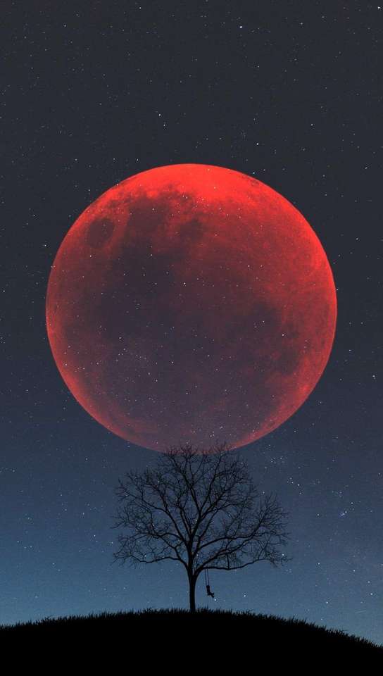 Το κόκκινο φεγγάρι online παζλ
